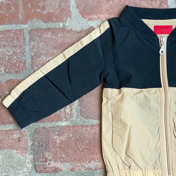 Haus of Jr black & cream windbreaker Sz 1-2T NWT - Picture 3 of 6